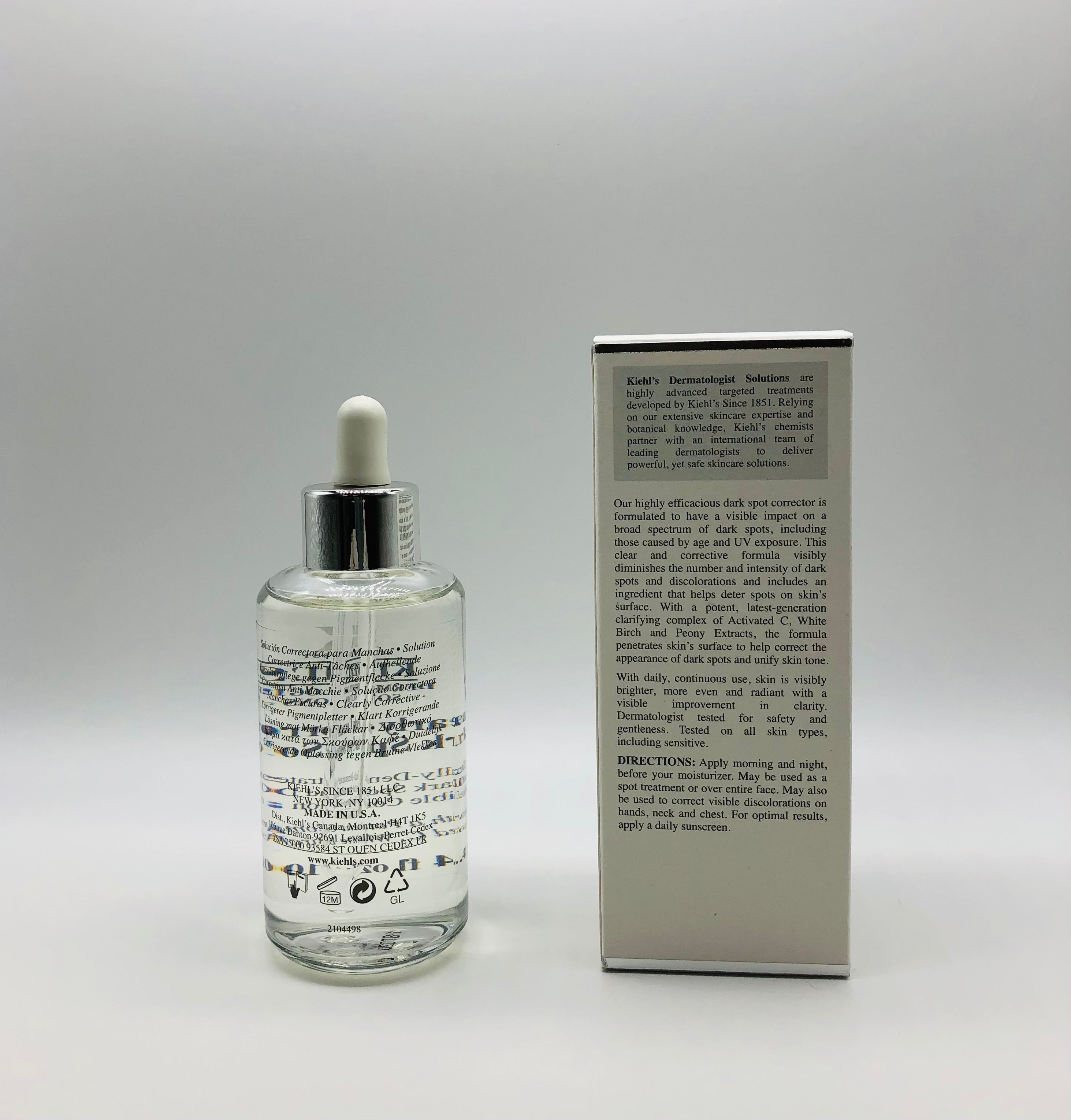 Kiehl’s Clearly Corrective Dark Spot Correcting Serum 3.4oz/100ml Brand New NIB