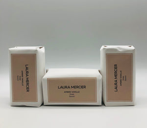 Laura Mercier -Body&Bath Amber Vanilla Soap Trio 3x4.2oz/119g 2021 Batch 35% OFF