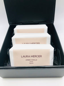 Laura Mercier -Body&Bath Amber Vanilla Soap Trio 3x4.2oz/119g 2021 Batch 35% OFF