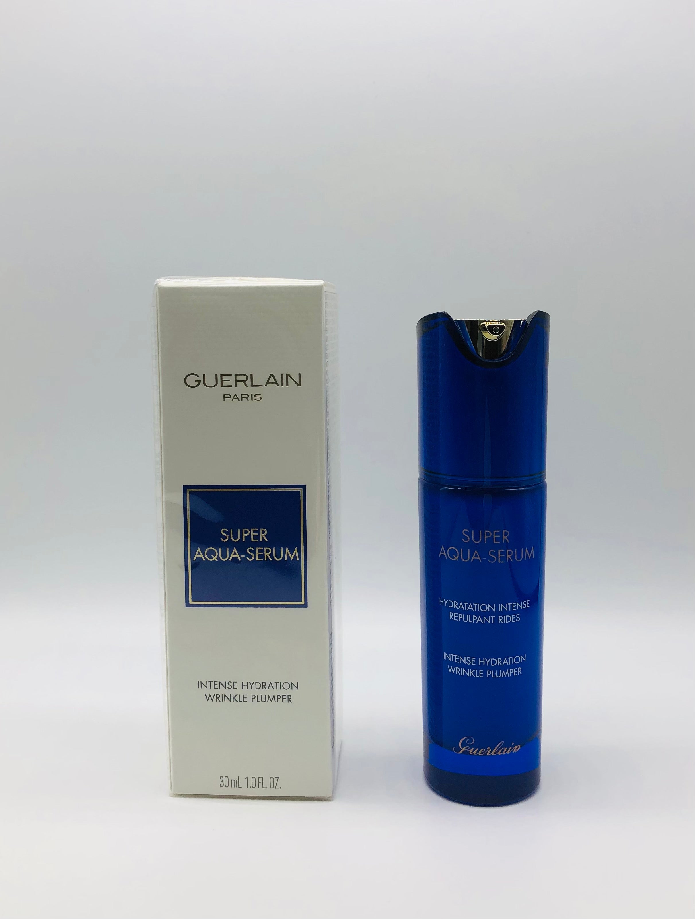 Guerlain-Super Aqua Serum-Intense Hydration+ Wrinkle Plumper 1.0oz/30ml NIB