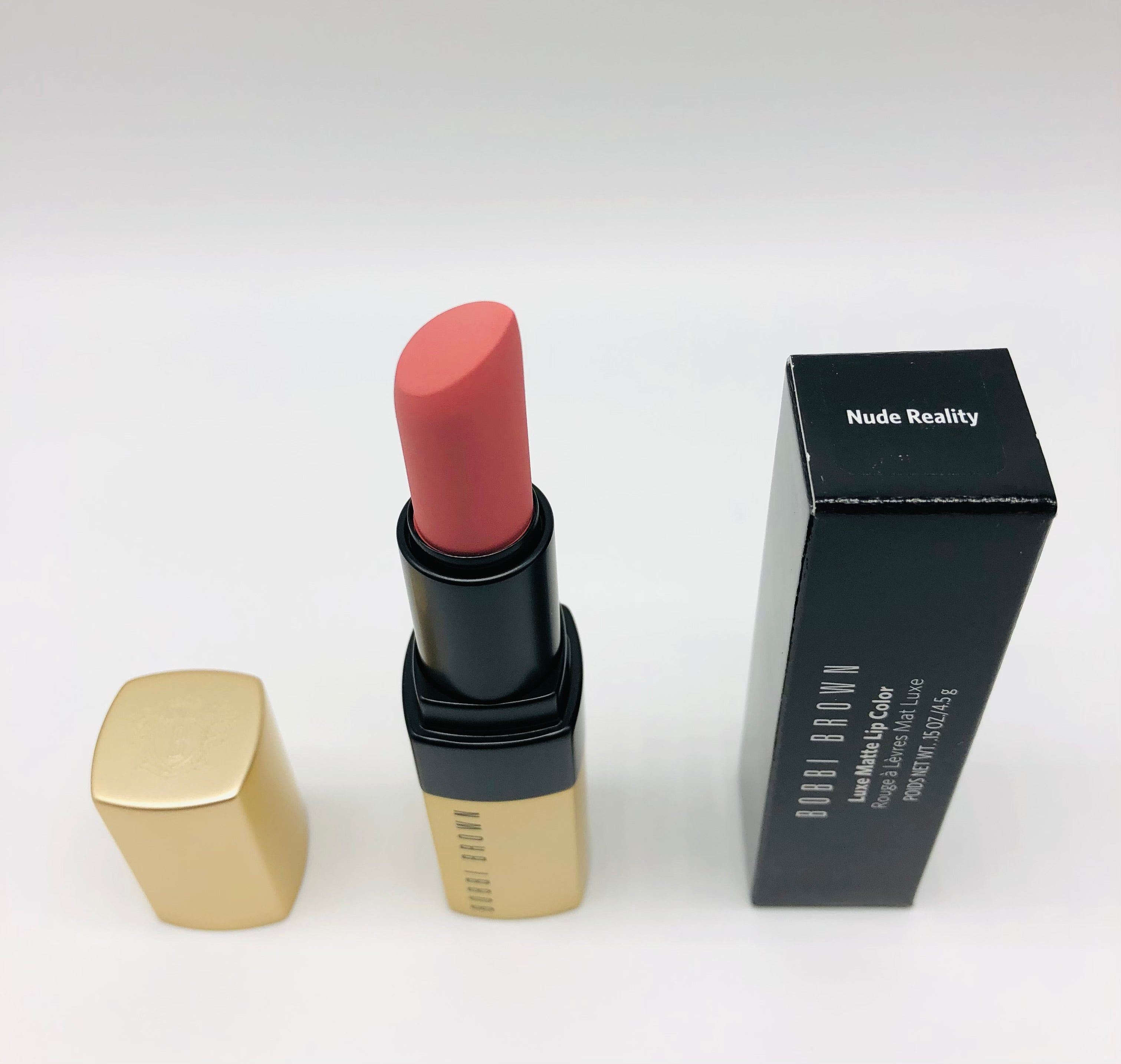 Bobbi Brown-Luxe Matte Lipstick-Nude Reality(pale baby pink) 0.15oz/4.5g NIB