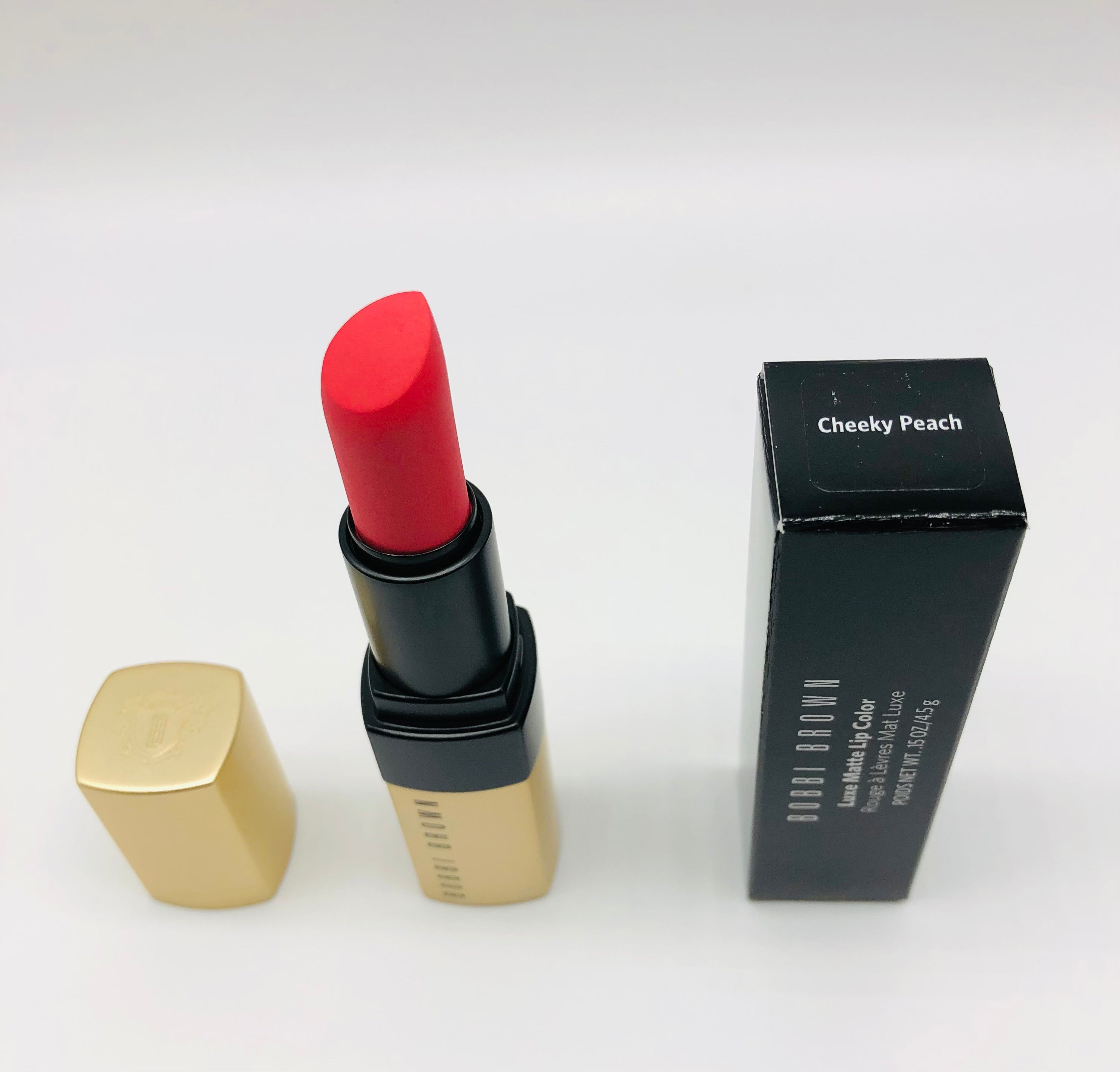 Bobbi Brown-Luxe Matte Lipstick-Cheeky Peach(coral) 0.15oz/4.5g NIB