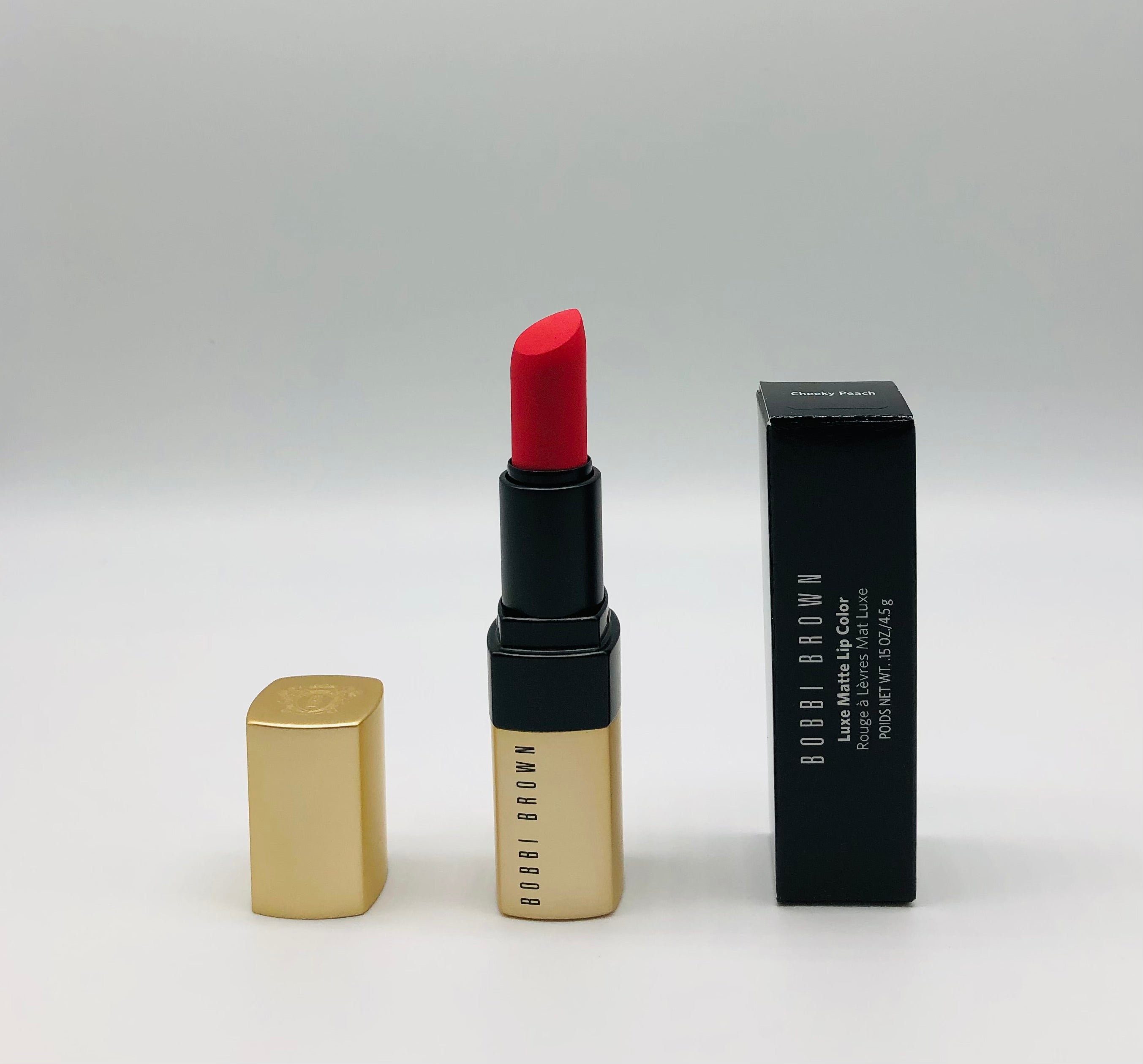 Bobbi Brown-Luxe Matte Lipstick-Cheeky Peach(coral) 0.15oz/4.5g NIB