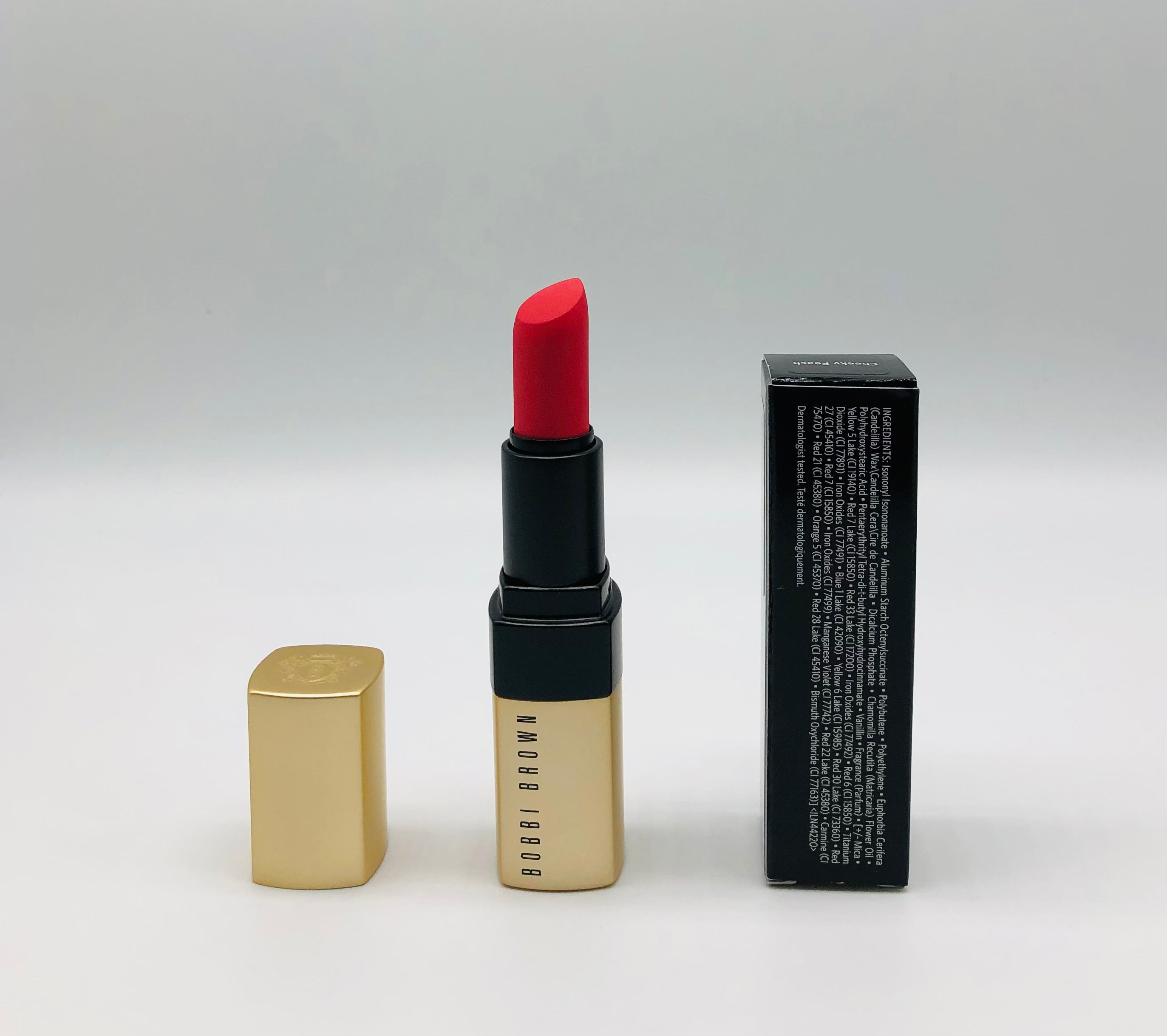 Bobbi Brown-Luxe Matte Lipstick-Cheeky Peach(coral) 0.15oz/4.5g NIB