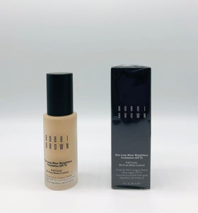 Bobbi Brown-Skin Long Wear Foundation SPF 15 N010-Neutral Porcelain 1oz/30ml NIB