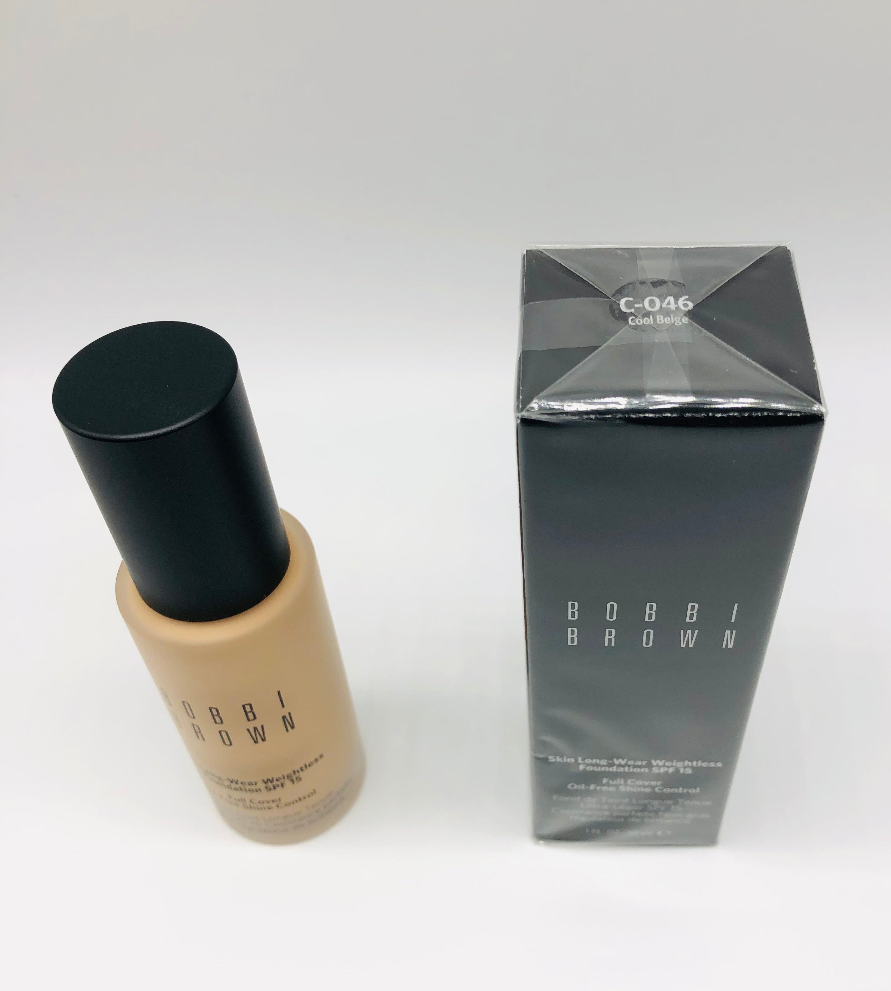 Bobbi Brown-Skin Long Wear Foundation SPF15 C046-Cool Beige 1oz/30ml NIB