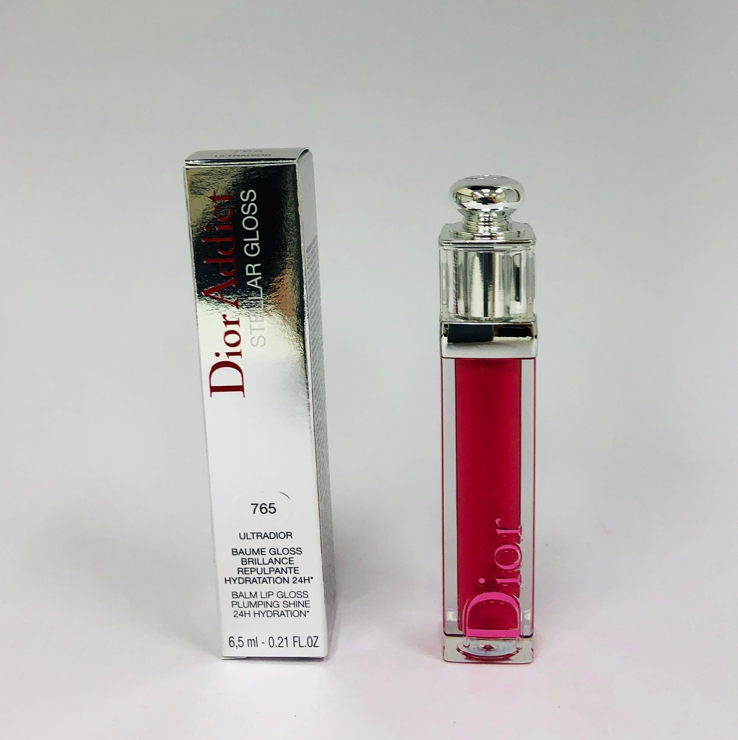 Dior- Dior Addict Stellar Gloss/#765 Ultradior- Raspberry 0.2oz/6ml NIB