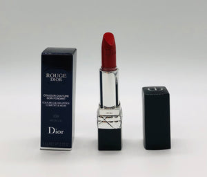 Dior Rouge Dior Refillable Lipstick 999 Metallic-Iconic Red 0.12oz/3.5g NIB