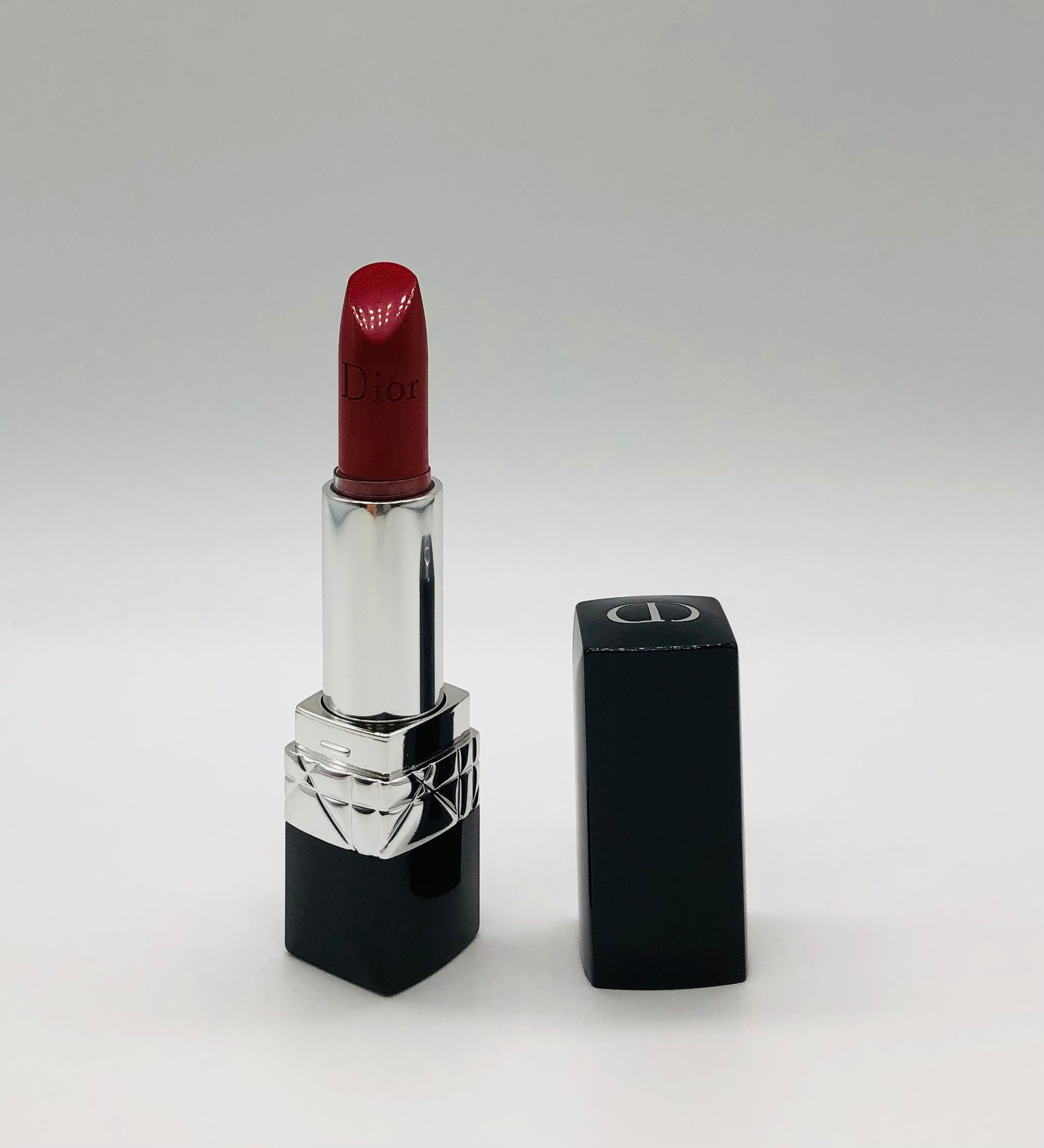 Dior Rouge Dior Refillable Lipstick 999 Metallic-Iconic Red 0.12oz/3.5g NIB