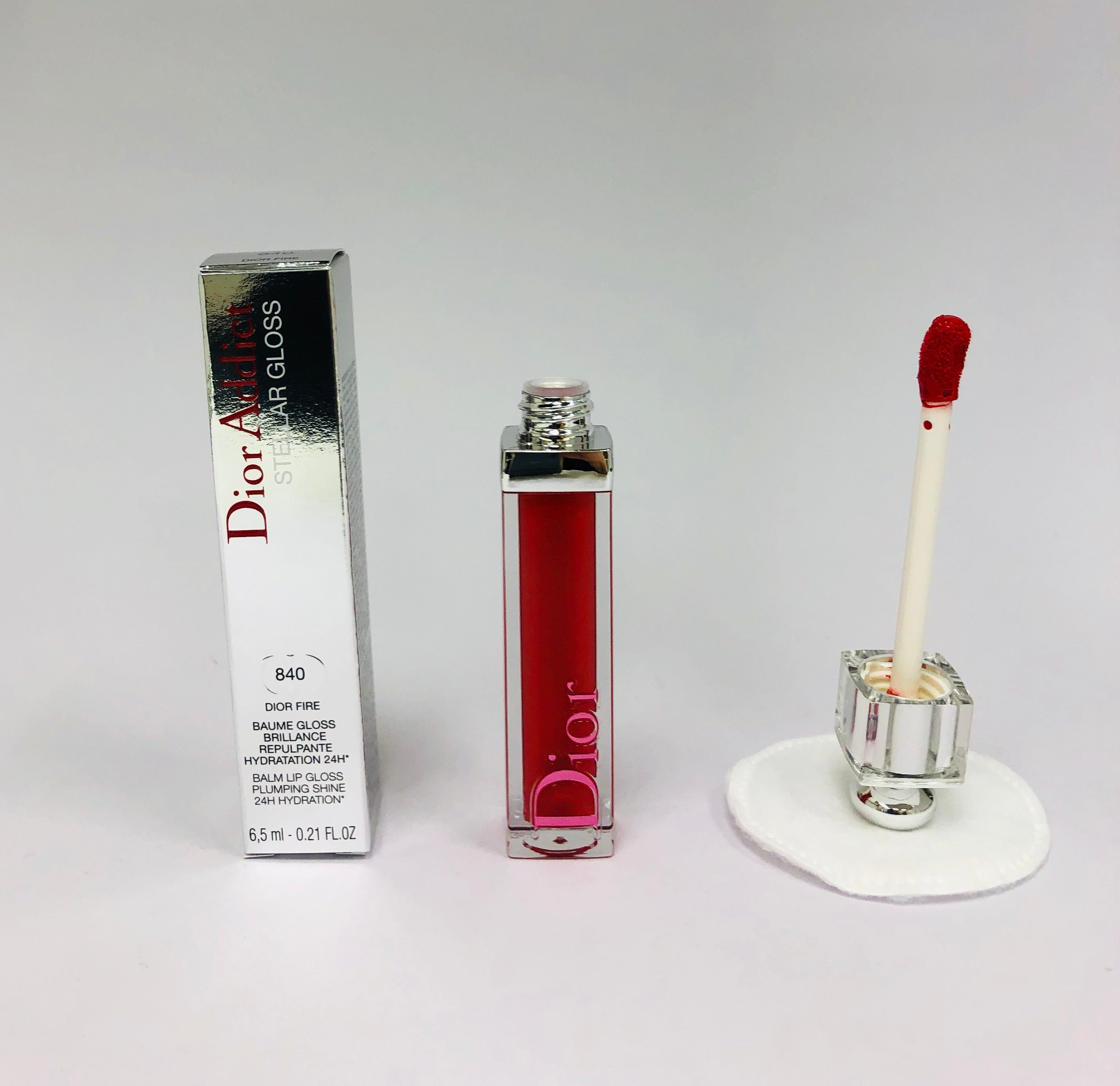 Dior- Dior Addict Stellar Gloss /#840 Dior Fire- Orange Red 0.2oz/6ml NIB