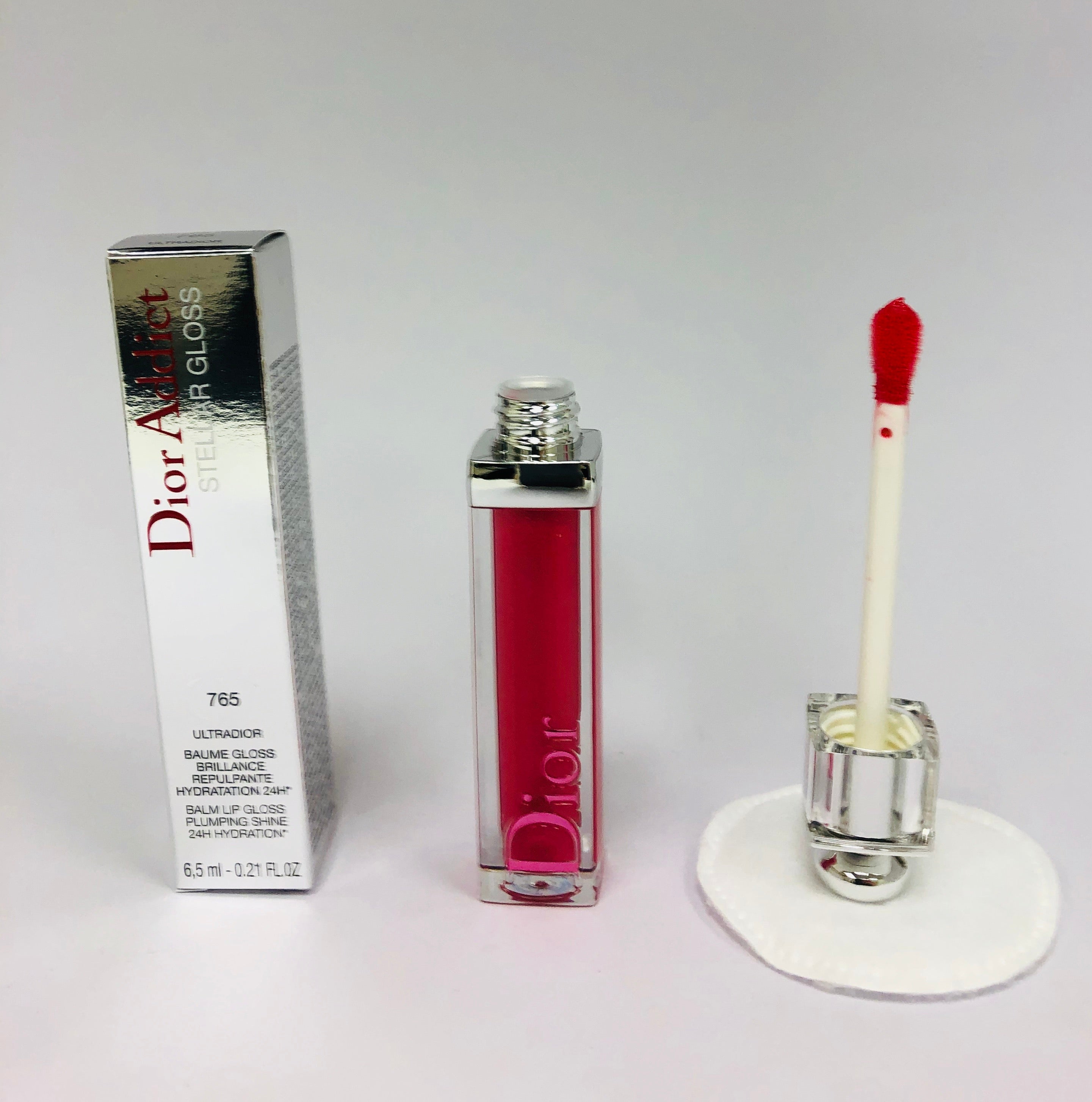 Dior- Dior Addict Stellar Gloss/#765 Ultradior- Raspberry 0.2oz/6ml NIB