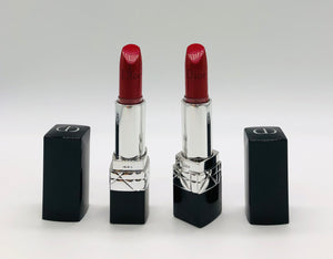 Dior Rouge Dior Refillable Lipstick 999 Metallic-Iconic Red 0.12oz/3.5g NIB